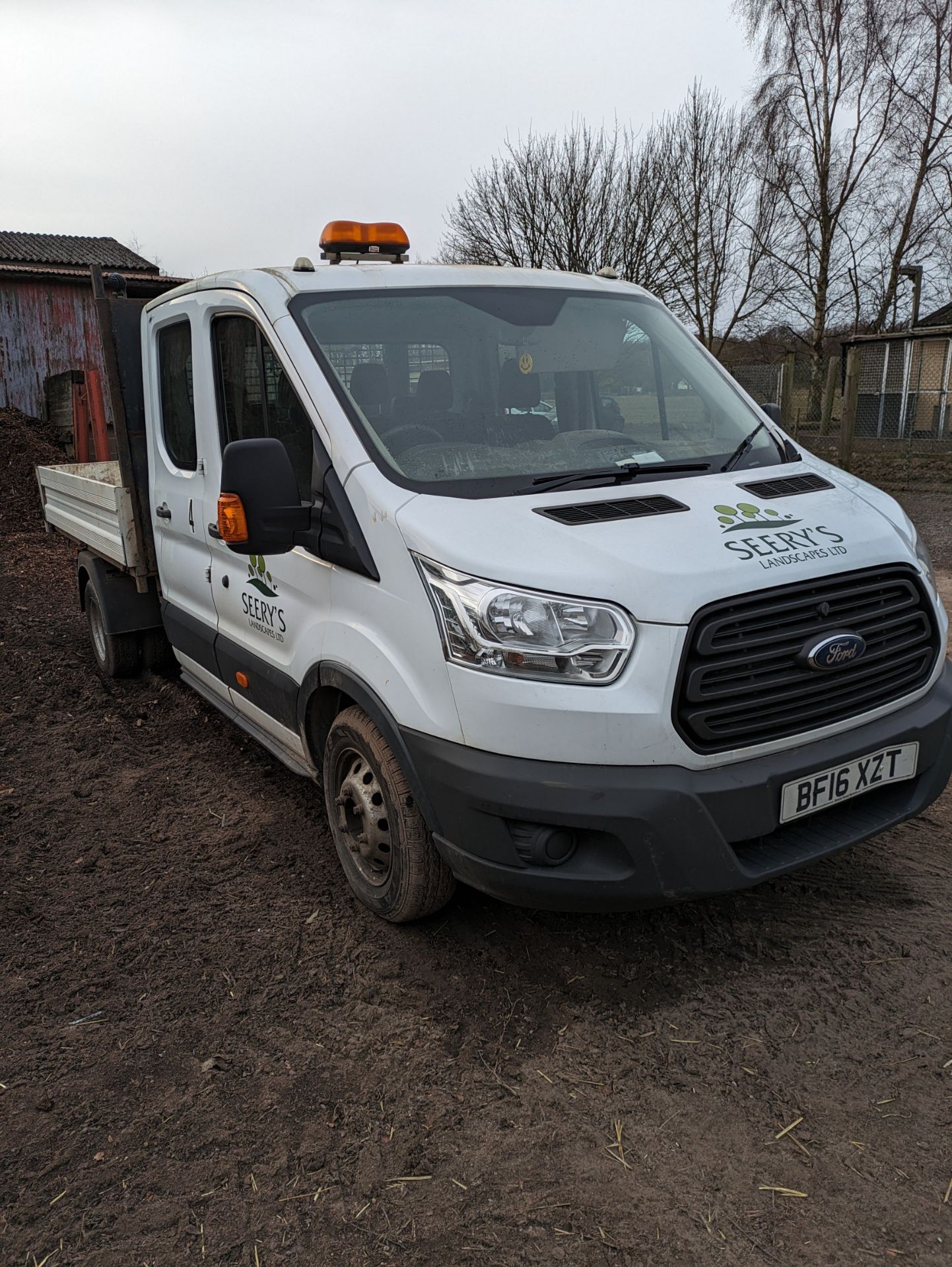 Ford Transit 350 crew cab tipper, Registration BF16 XZT