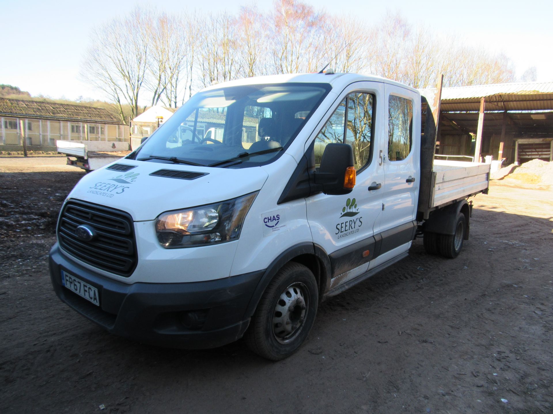 Ford Transit 350 crew cab tipper, Registration FP67 FC - Image 11 of 25