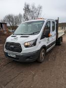 Ford Transit 350 crew cab tipper, Registration FP67 FC