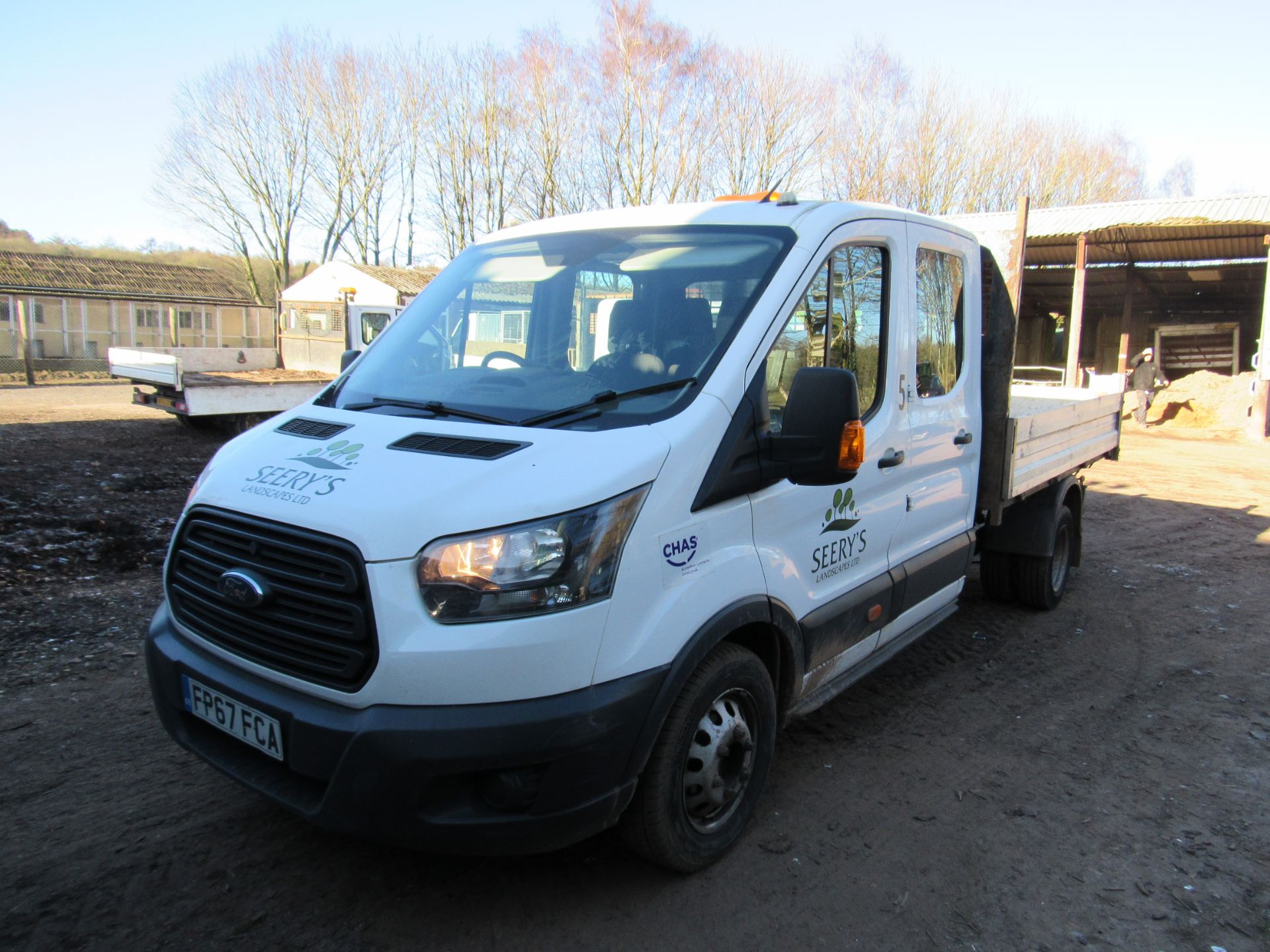 Ford Transit 350 crew cab tipper, Registration FP67 FC - Image 10 of 25