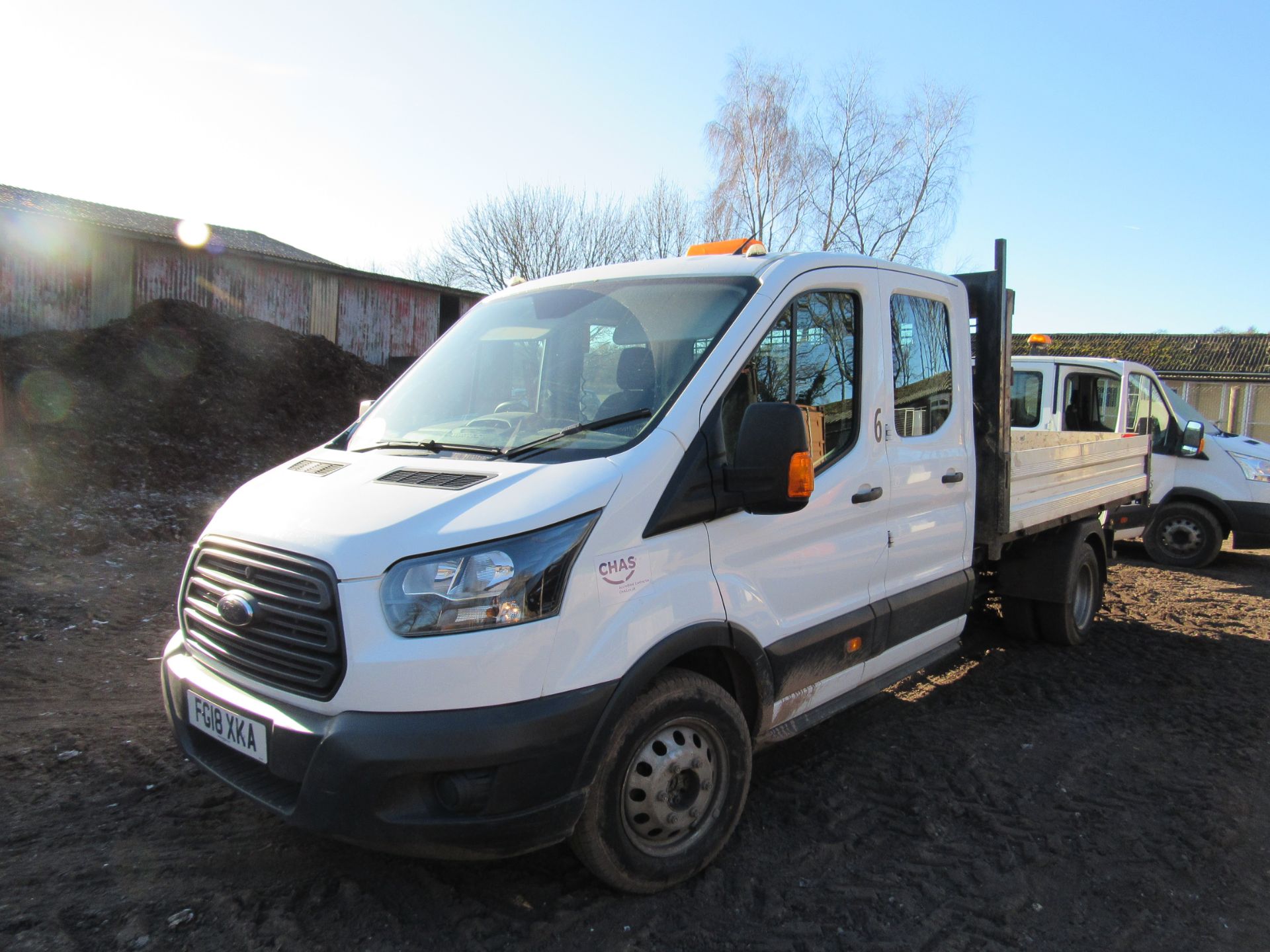 Ford Transit crew cab tipper, Registration FG18 XK - Image 9 of 17