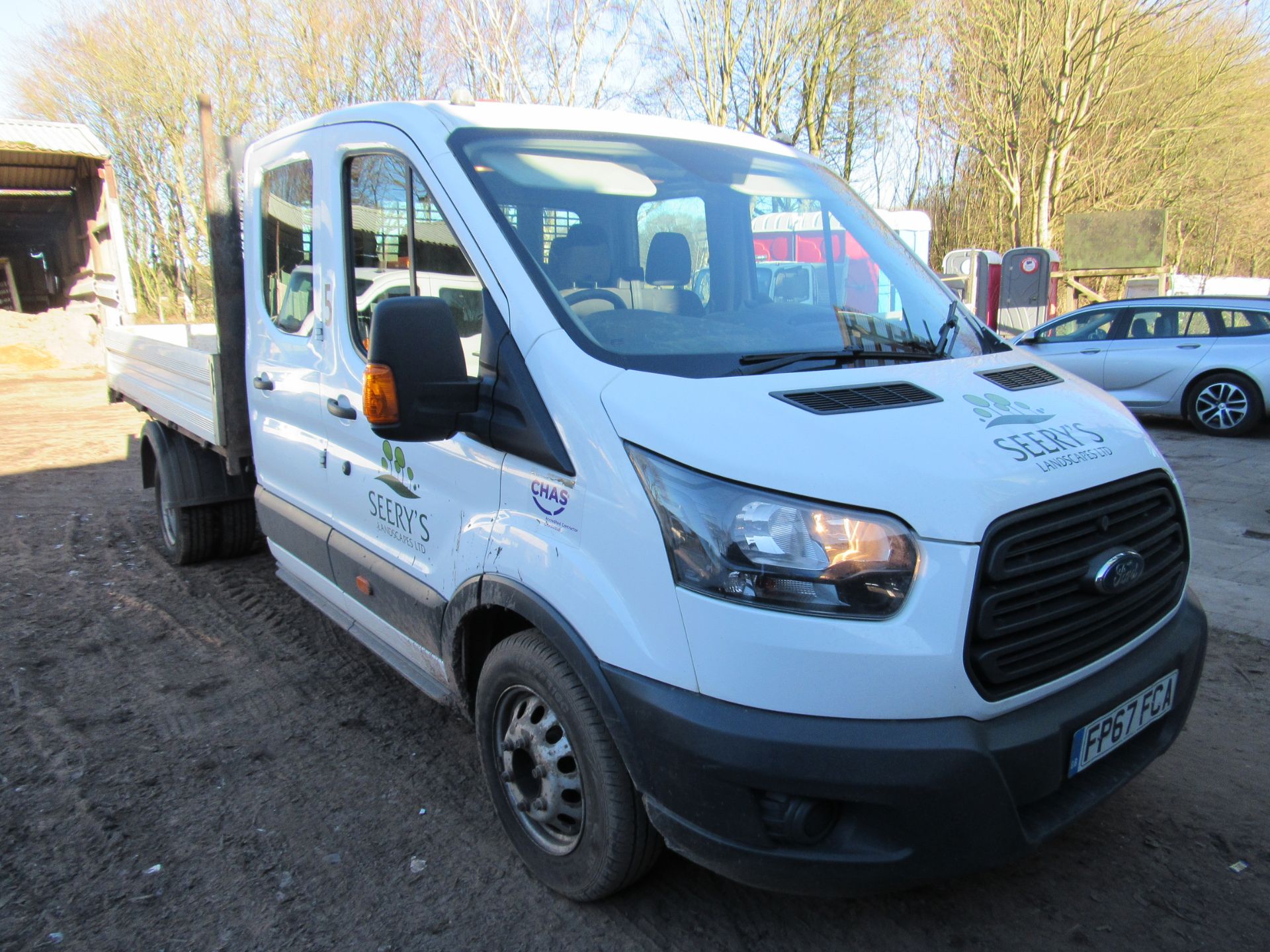 Ford Transit 350 crew cab tipper, Registration FP67 FC - Image 19 of 25