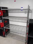 2 x Craven adjustable wire racking shelving units