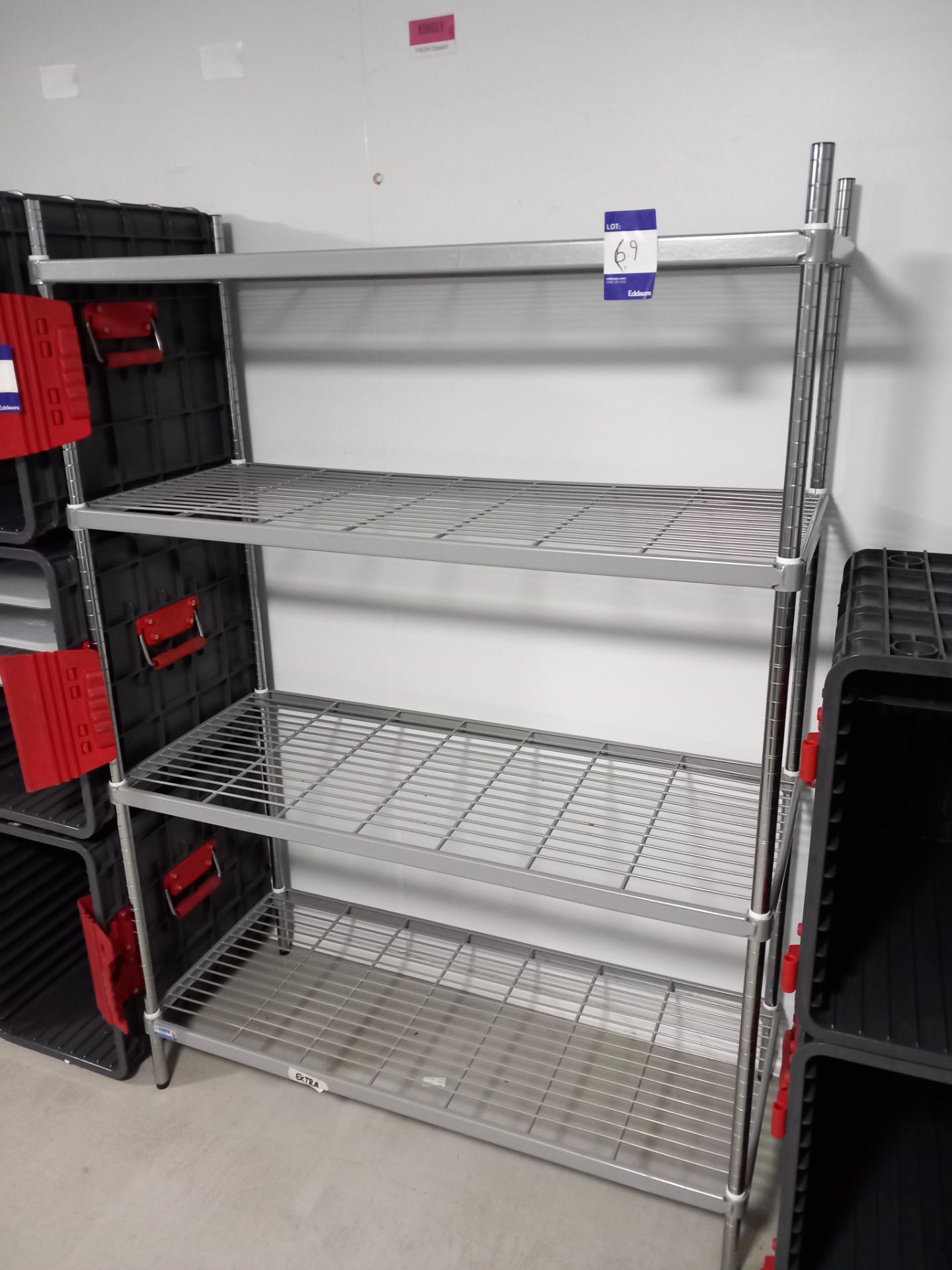 2 x Craven adjustable wire racking shelving units