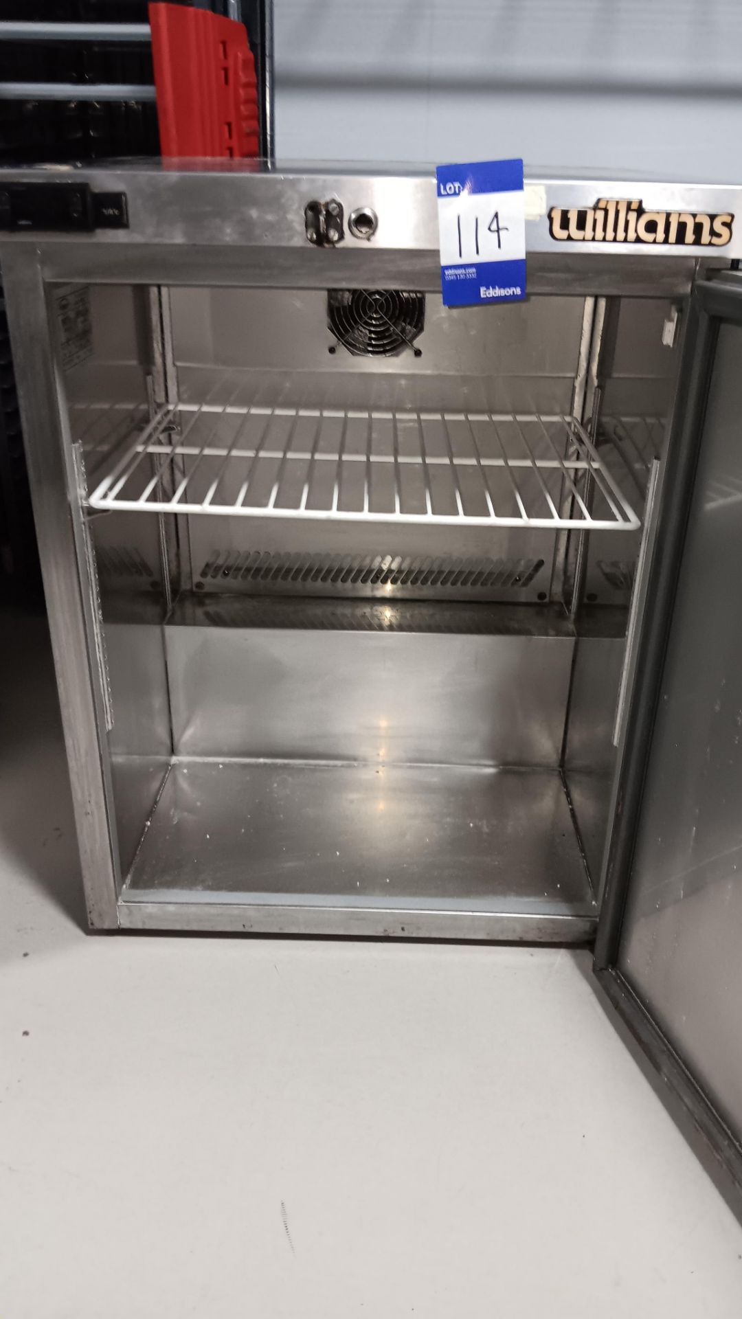 Williams HP5SC-SS Stainless steel undercounter single door refrigerator, Serial number 0312/*370940 - Image 2 of 4