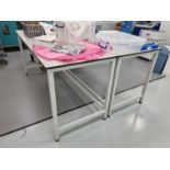 Qty of Tableform lab tables/wall benches