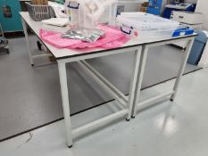Qty of Tableform lab tables/wall benches