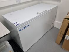 Labcold Chest Freezer. Overall dimensions 1505mm wide x 700mm deep x 900mm tall