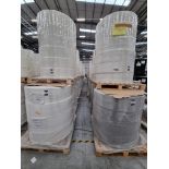 Approx. 96x pallets of White (86 pallets) and Grey (10 pallets) face mask fabric