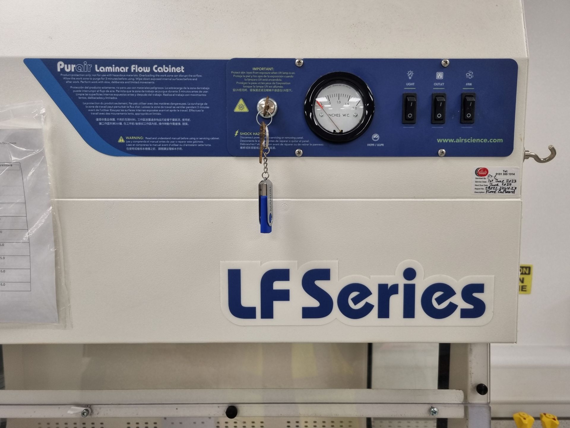 Air Science LF Series Purpair Laminar Flow Cabinet - Image 2 of 2
