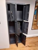 6 Door metal lockers (1780h x 305u x 305d) per nes
