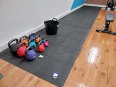 50 Jordan Active square gym flooring 50x50x15mm pe