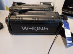 2 x W-KING D8 Outdoor Bluetooth Speaker; Battery: