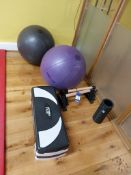 MIRAFIT step Up Box, 2 x exercise balls 65cm and 7