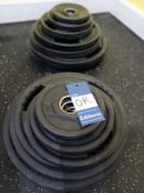 Inspace Rubber Olympic Ergo Grip Disc Set 1.25-25Kg (Pairs)