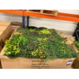 Box of 8 1000mm x 1000mm Evelyn Fern Design Artificial Green Wall; Approximate Retail Value; £720.