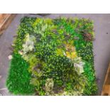 4 Unboxed Sheets of 1000mm x 1000mm Paddington Design Artificial Green Wall; Approximate Retail