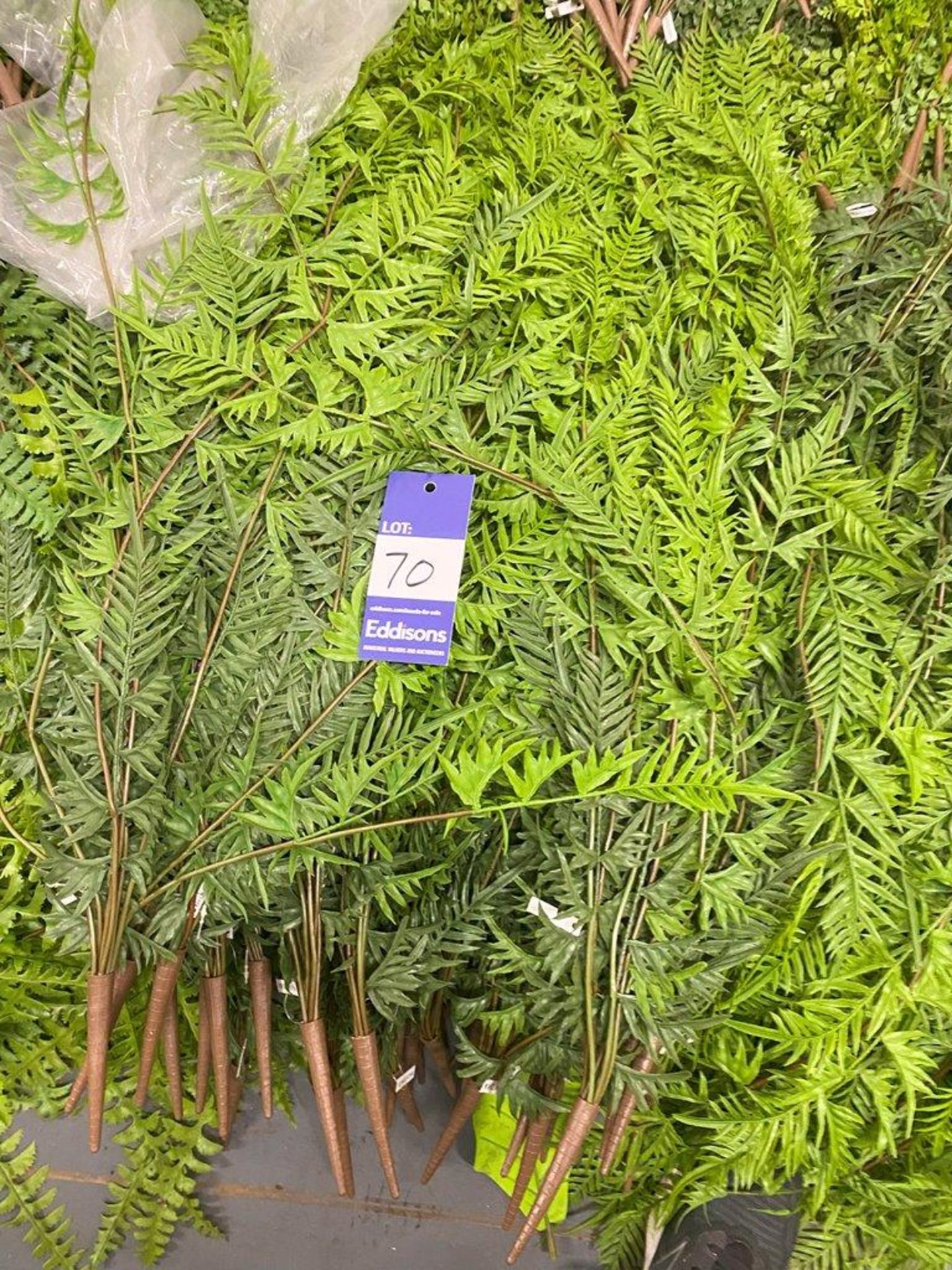 Approximately 50 Artificial Hanging Ferns - Image 2 of 2