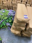 7 Boxes of 10 Per Box Various Artificial Ferns and Leaves