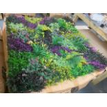 Box of 8 1000mm x 1000mm Purple Mist Design Artificial Green Wall; Approximate Retail Value; £720.