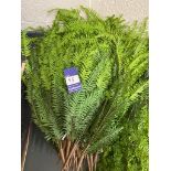 Approximately 50 Artificial Hanging Ferns