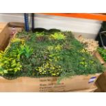 Box of 8 1000mm x 1000mm Evelyn Fern Design Artificial Green Wall; Approximate Retail Value; £720.