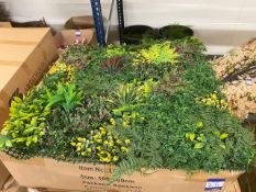 Box of 8 1000mm x 1000mm Evelyn Fern Design Artificial Green Wall; Approximate Retail Value; £720.