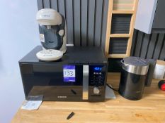 SAMSUNG Microwave, BOSCH Tassimo Coffee Machine and Bosch Kettle
