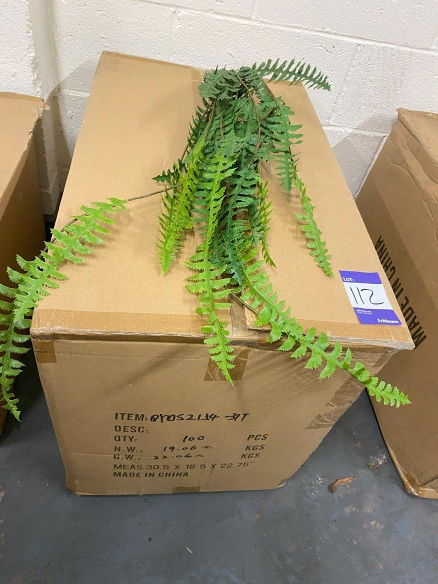 Box of Large Quantity of Artificial Foulage