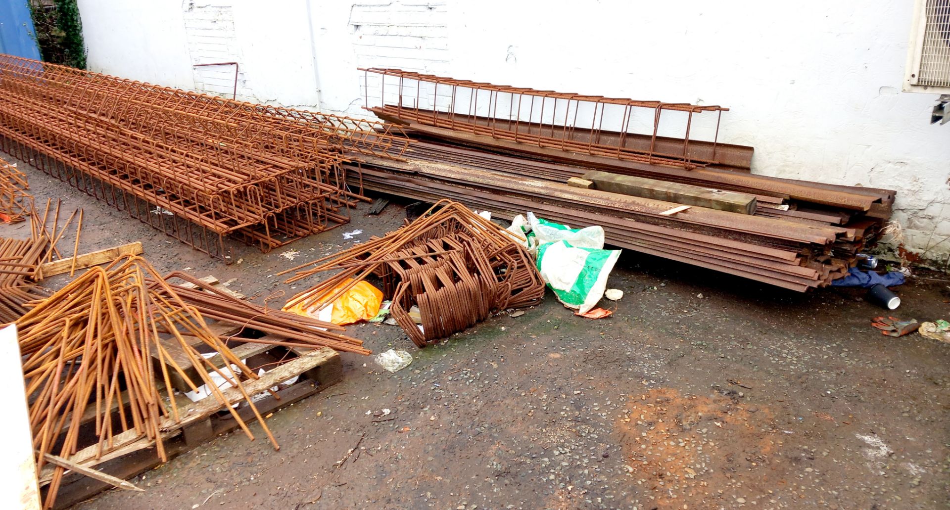 Large quantity of steel cage stock & steel shuttering - Image 3 of 5