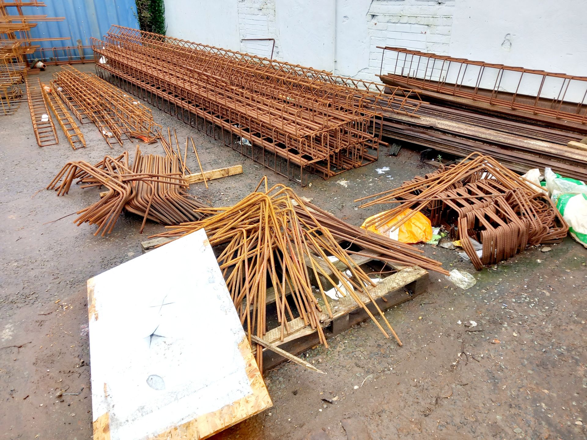 Large quantity of steel cage stock & steel shuttering - Image 4 of 5