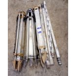 4 x measuring staffs & tripods