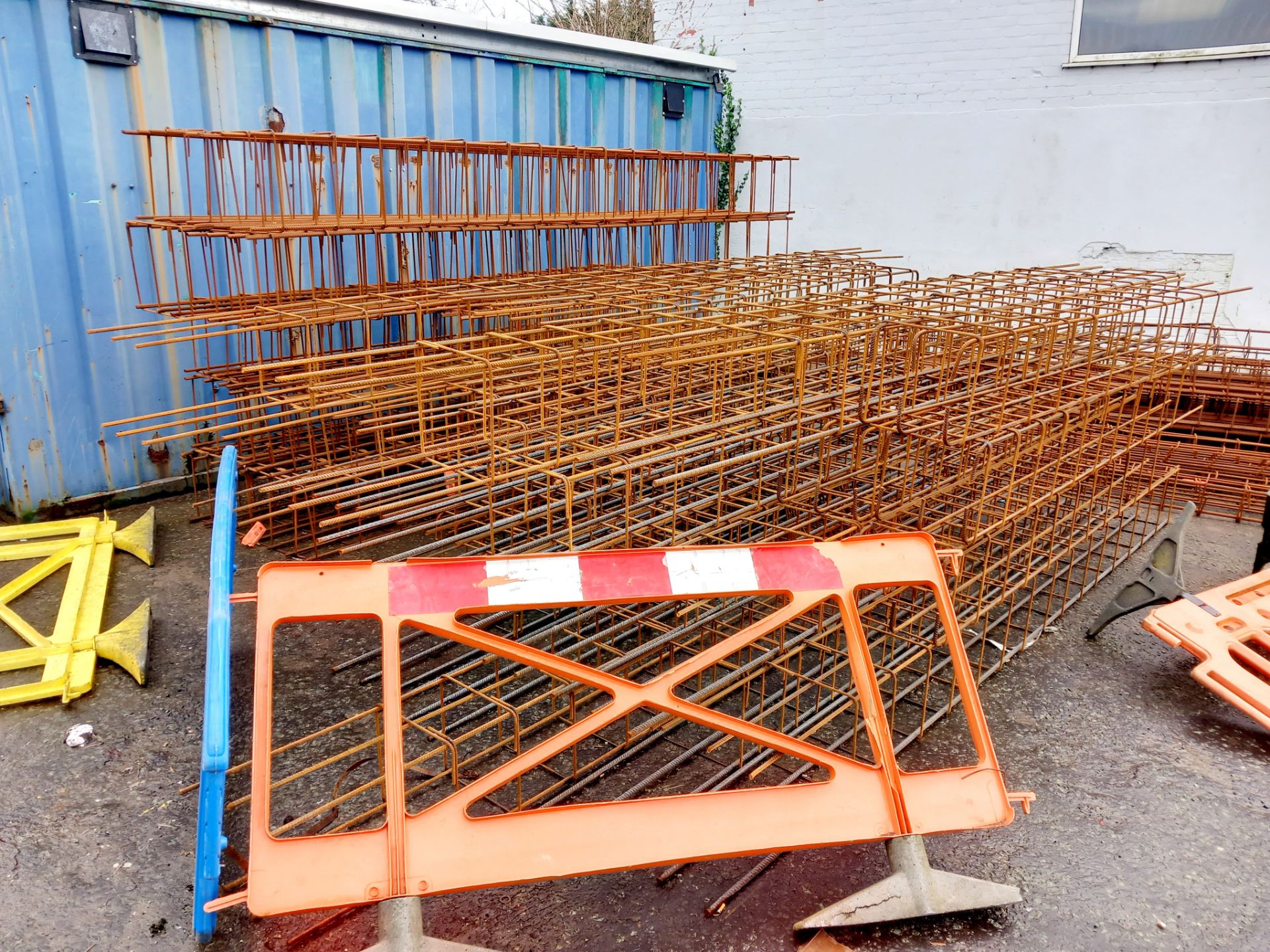 Large quantity of steel cage stock & steel shuttering - Image 2 of 5