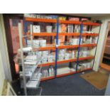 Loose Removable Contents of Warehouse Stores inc. Boltless Shelving