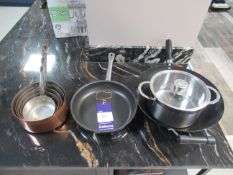 Cooking Equipment inc. Copper Pan Set