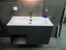 Villeroy & Boch Finion Vanity Unit in 'Black/Anthracite Matte' and Accessories