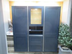 Häcker Classic Graphite Lacquered Ash Display Cabinets