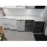 5x various Häcker Floor Cabinets