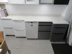 5x various Häcker Floor Cabinets