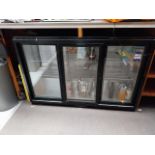 POLAR GL006 -04 Undercounter Glass Fronted 3 Door Bottle Refrigerator