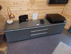 Grey Double Door and Three Draw Side Board with Ma