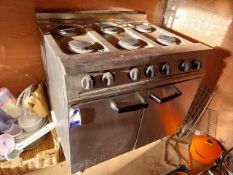 Falcon Dominator 6 Burner Range Oven Burner Tops Missing)