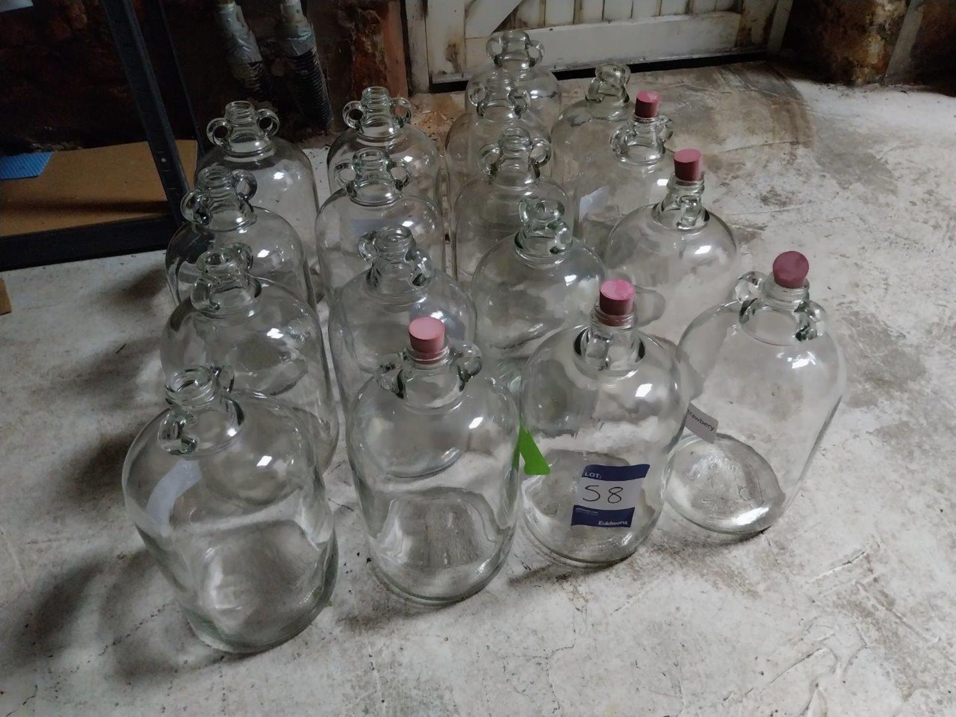 17 x Demijohn bottles