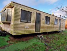 Cosalt Carlton Super 35 Foot Static Caravan, 35" x 12" (required to be craned over building to be r