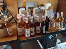Quantity of Wet Stock to include Monin Syrups, Non