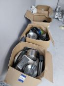 4 Boxes of Pans and Crockery
