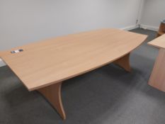 Beech Effect Boardroom Table