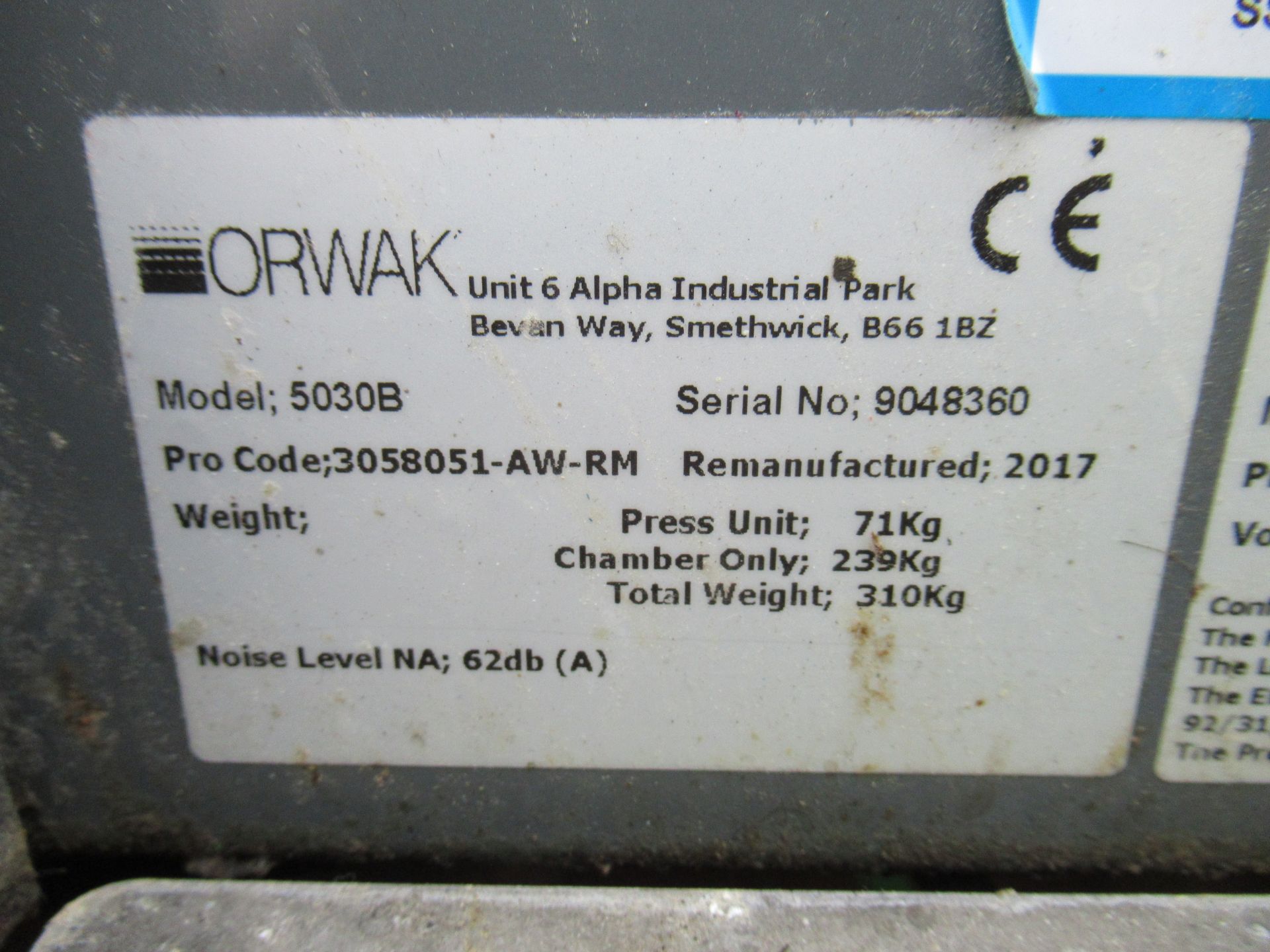 Orwak 5030B Compactor - Image 5 of 7