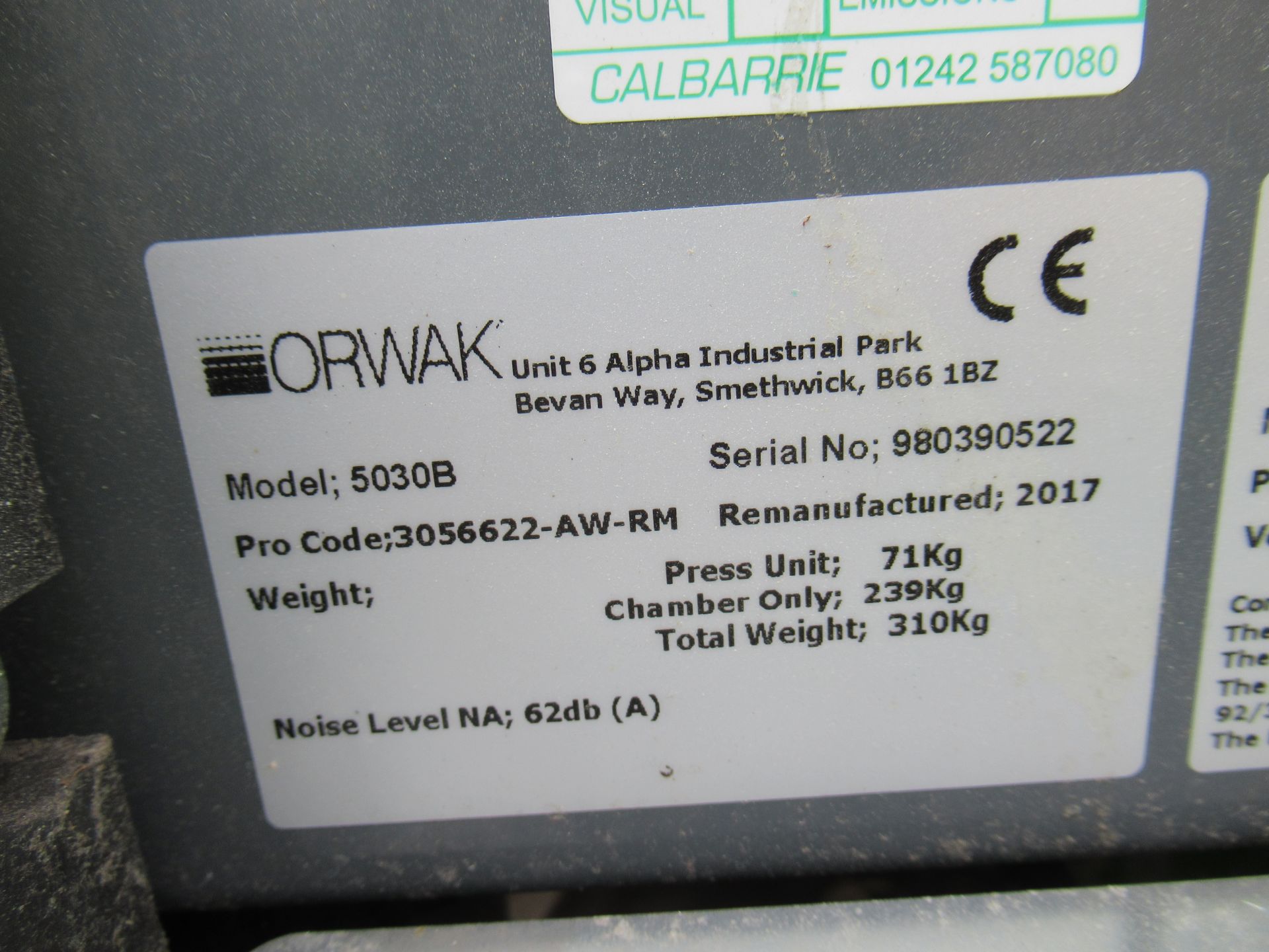 Orwak 5030B Compactor - Image 5 of 7