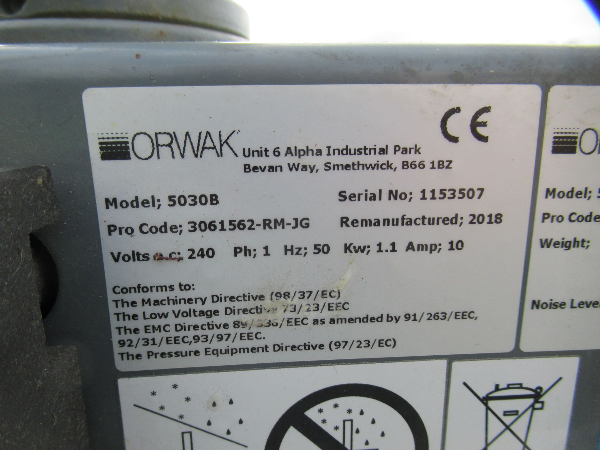 Orwak 5030B Compactor - Image 5 of 6